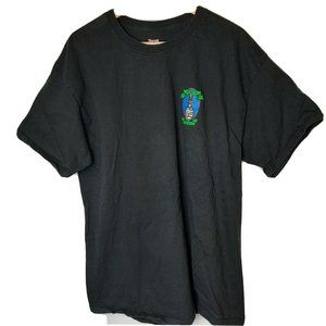 Rogue Brewery Dead Guy Ale Oregon Brewed Beer Black Skeleton T-Shirt Mens XL